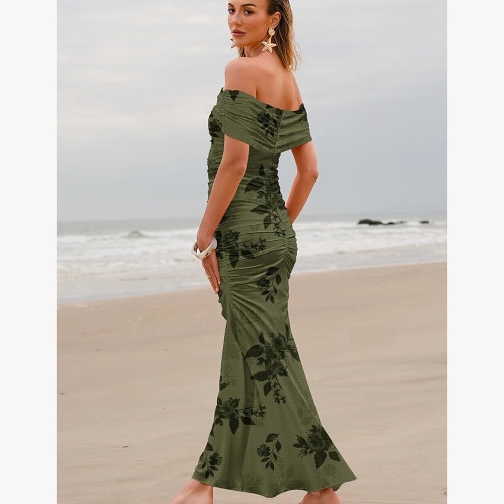 Women Ribbed Bodycon Dress Summer Party Dress Xl - Picture 2 of 3